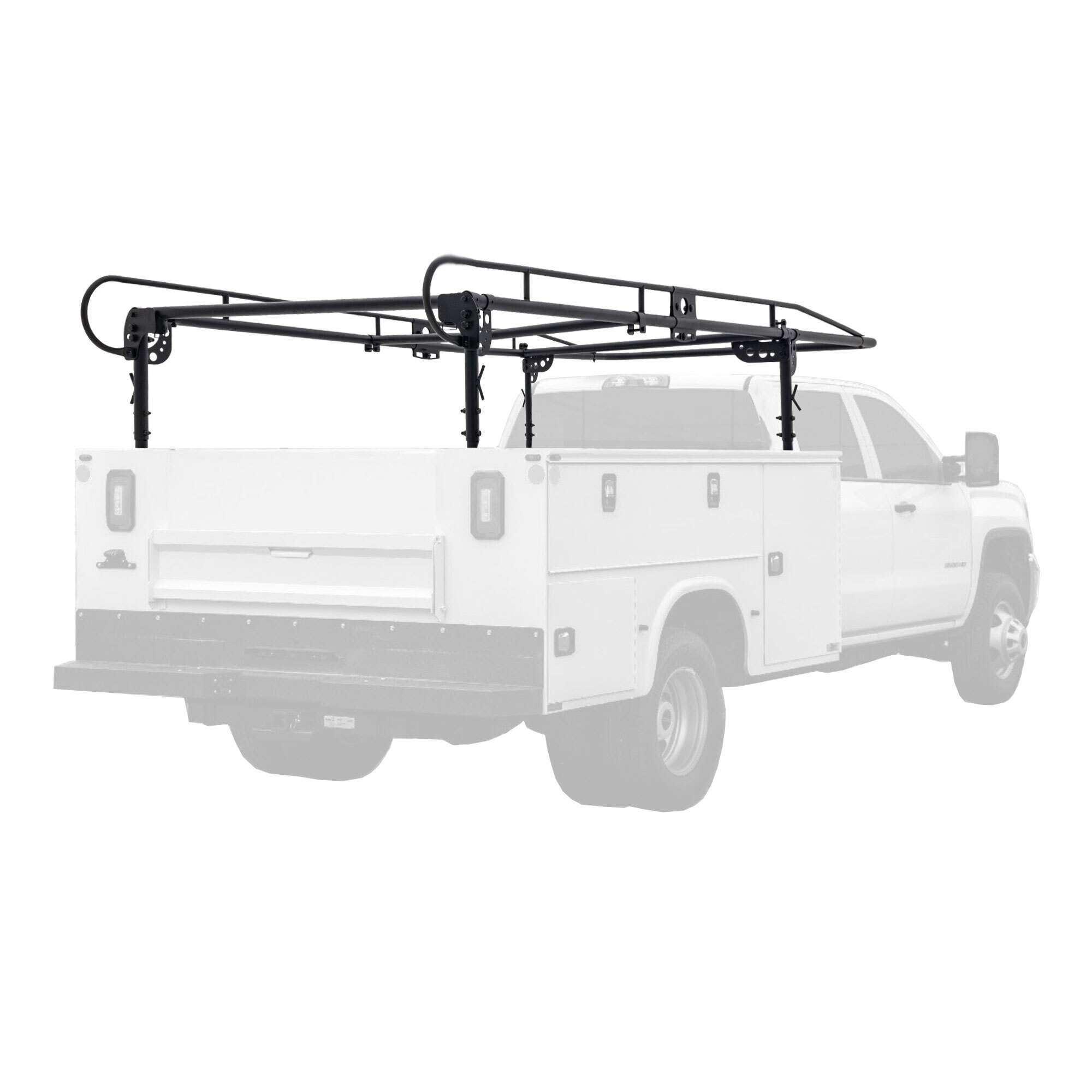 Elevate Outdoor Universal Steel Service Truck Rack — 1,000-Lb. Capacity, Fits Multiple Truck Box Heights, Adjustable Height 21in.–30in., Model# UST-RACK